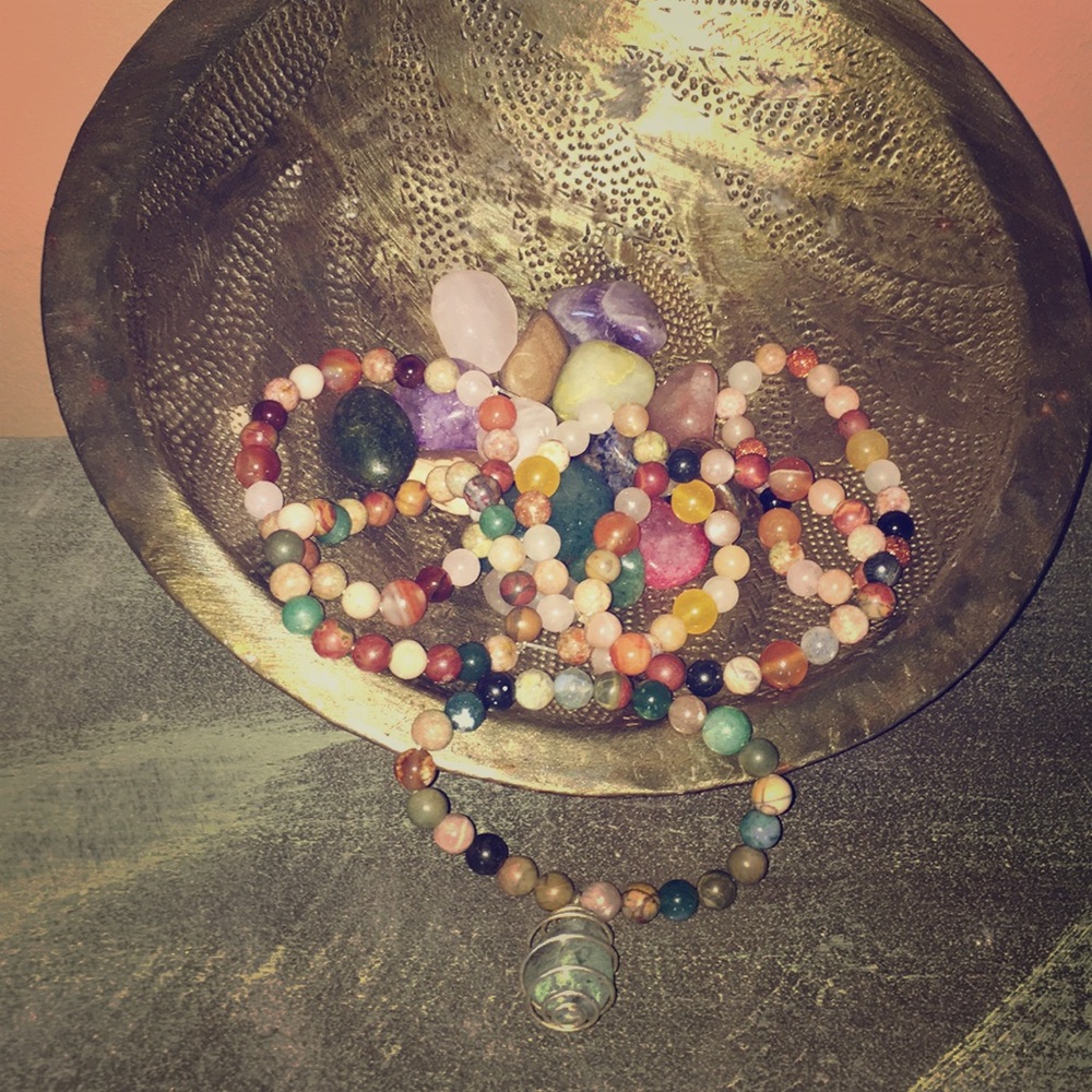 Handmade glass bead bracelets